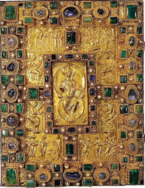 The Codex Aureus of St Emmeram an example of Treasure bookbinding dated to 870