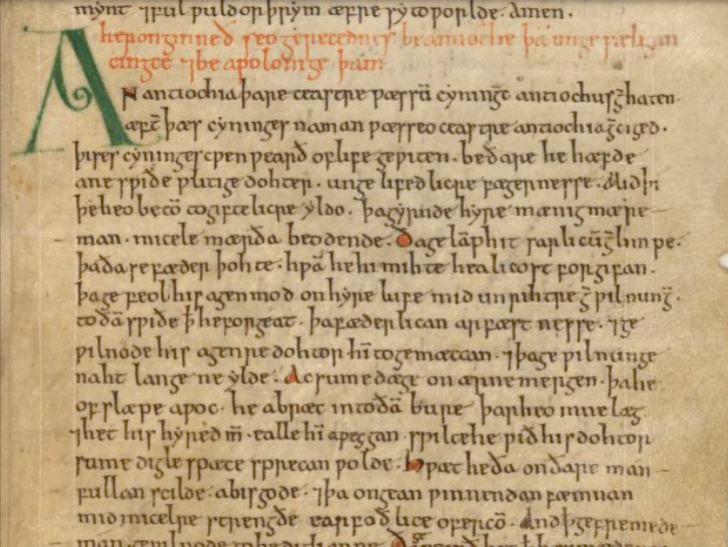 Reconciling the Old English “Apollonius of Tyre” with its Manuscript Context: The Miscellany CCCC201.